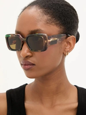 Gucci okulary przeciwsłoneczne damskie kolor brązowy GG1906S