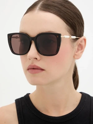 Gucci okulary przeciwsłoneczne damskie kolor brązowy GG1971SA