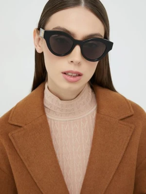 Gucci okulary przeciwsłoneczne damskie kolor czarny