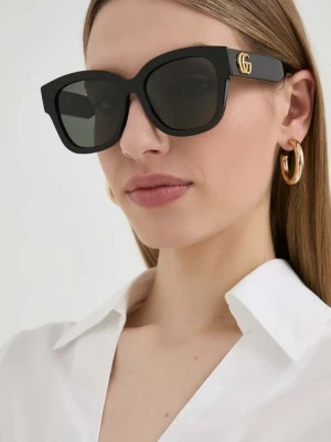 Zdjęcie produktu Gucci okulary przeciwsłoneczne damskie kolor czarny