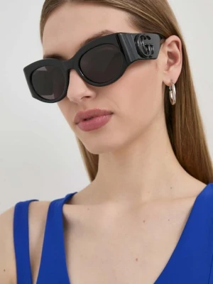 Gucci okulary przeciwsłoneczne damskie kolor czarny