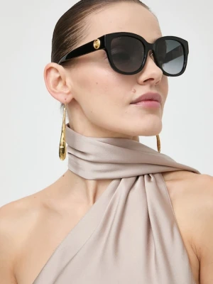 Gucci okulary przeciwsłoneczne damskie kolor czarny GG1409SK