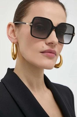 Gucci okulary przeciwsłoneczne damskie kolor czarny GG1448SA