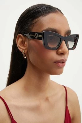 Gucci okulary przeciwsłoneczne damskie kolor czarny GG1552S