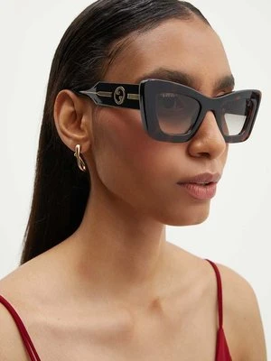 Gucci okulary przeciwsłoneczne damskie kolor czarny GG1552S