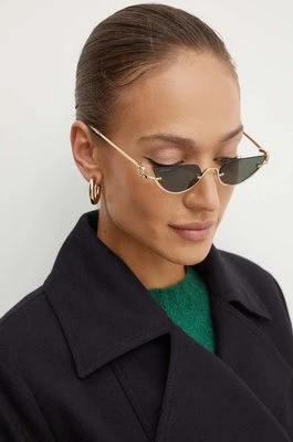 Gucci okulary przeciwsłoneczne damskie kolor czarny GG1603S