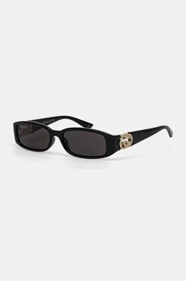 Gucci okulary przeciwsłoneczne damskie kolor czarny GG1661S