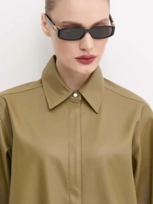 Gucci okulary przeciwsłoneczne damskie kolor czarny GG1661S