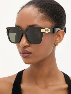 Gucci okulary przeciwsłoneczne damskie kolor czarny GG1690SK