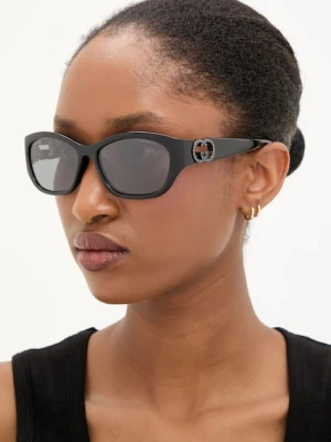 Gucci okulary przeciwsłoneczne damskie kolor czarny GG1826SK