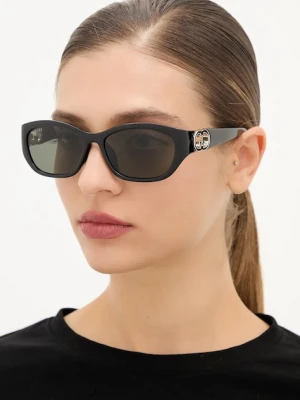 Gucci okulary przeciwsłoneczne damskie kolor czarny GG1826SK