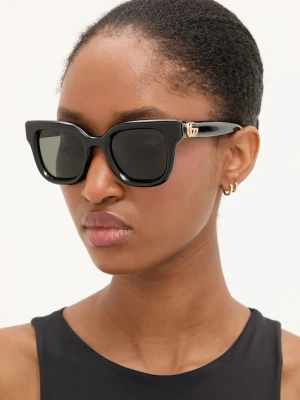 Gucci okulary przeciwsłoneczne damskie kolor czarny GG1828S