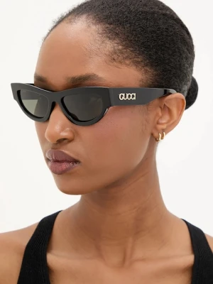 Gucci okulary przeciwsłoneczne damskie kolor czarny GG1834S
