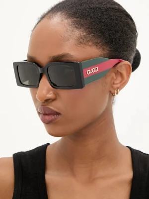 Gucci okulary przeciwsłoneczne damskie kolor czarny GG1860S