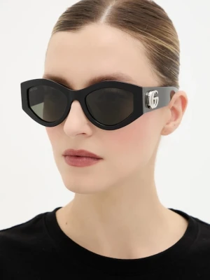 Gucci okulary przeciwsłoneczne damskie kolor czarny GG1951S