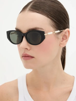 Gucci okulary przeciwsłoneczne damskie kolor czarny GG1970SA