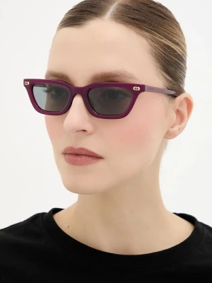 Gucci okulary przeciwsłoneczne damskie kolor fioletowy GG1944S