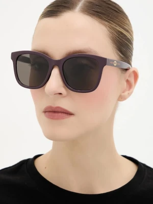 Gucci okulary przeciwsłoneczne damskie kolor fioletowy GG1984SK