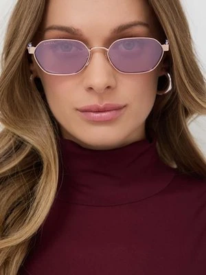 Gucci okulary przeciwsłoneczne damskie kolor niebieski