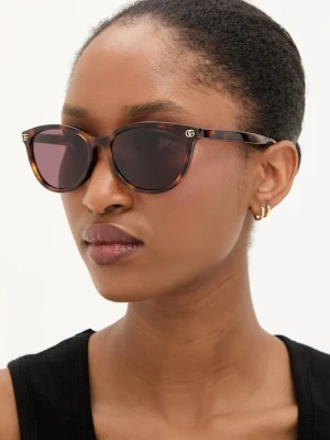 Gucci okulary przeciwsłoneczne damskie kolor pomarańczowy GG1818SK