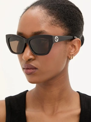 Gucci okulary przeciwsłoneczne damskie kolor pomarańczowy GG1844SA