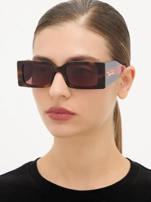 Gucci okulary przeciwsłoneczne damskie kolor pomarańczowy GG1860S