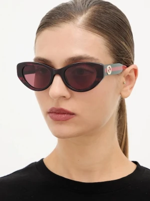 Gucci okulary przeciwsłoneczne damskie kolor pomarańczowy GG1862S