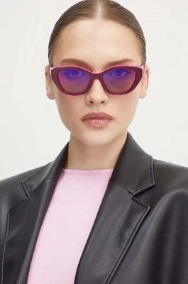 Gucci okulary przeciwsłoneczne damskie kolor różowy GG1638S