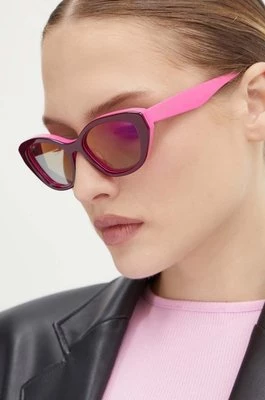 Gucci okulary przeciwsłoneczne damskie kolor różowy GG1638S