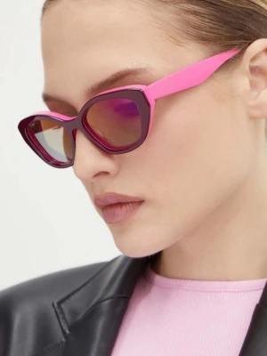 Gucci okulary przeciwsłoneczne damskie kolor różowy GG1638S