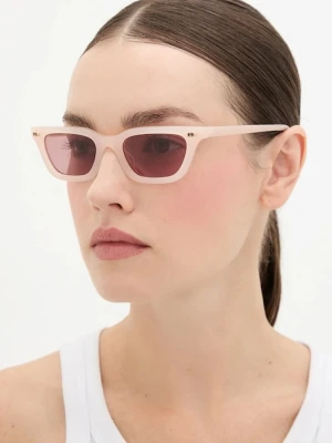 Gucci okulary przeciwsłoneczne damskie kolor różowy GG1944S
