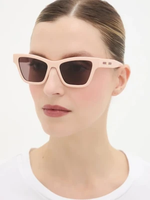 Gucci okulary przeciwsłoneczne damskie kolor różowy GG1982S