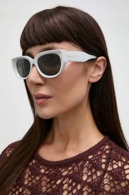 Gucci okulary przeciwsłoneczne damskie kolor szary