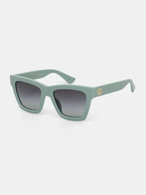 Gucci okulary przeciwsłoneczne damskie kolor zielony GG1714S