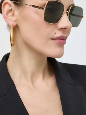 Gucci okulary przeciwsłoneczne damskie kolor złoty GG1434S