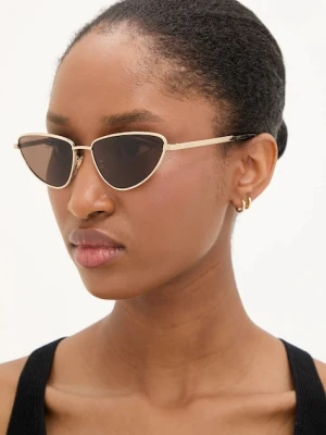 Gucci okulary przeciwsłoneczne damskie kolor złoty GG1879S