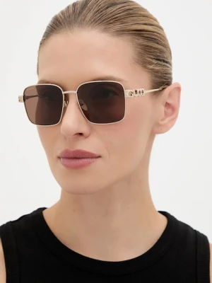 Gucci okulary przeciwsłoneczne damskie kolor złoty GG1937S