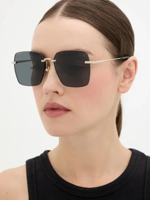 Gucci okulary przeciwsłoneczne damskie kolor złoty GG1955SA