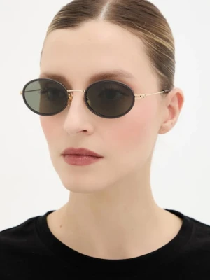 Gucci okulary przeciwsłoneczne damskie kolor złoty GG1980S