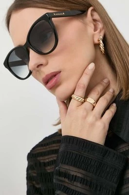 Gucci okulary przeciwsłoneczne damskie kolor czarny GG1171SK