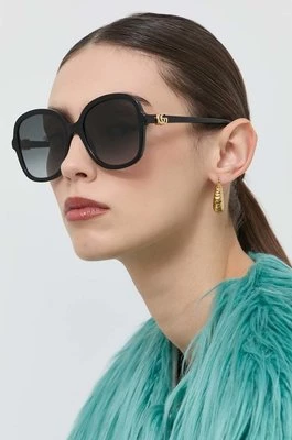 Gucci okulary przeciwsłoneczne damskie kolor czarny GG1178S