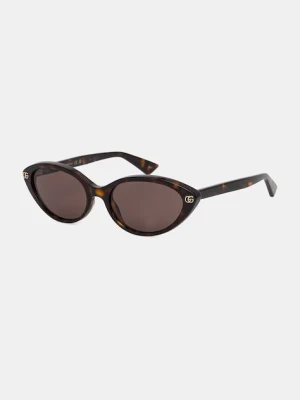 Gucci okulary przeciwsłoneczne kocie oczy damskie brązowy