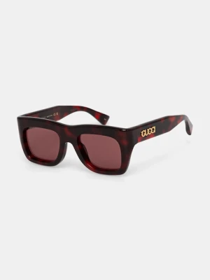 Gucci okulary przeciwsłoneczne kolor bordowy GG1811S