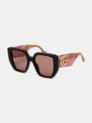 Gucci okulary przeciwsłoneczne kwadratowe damskie czarny