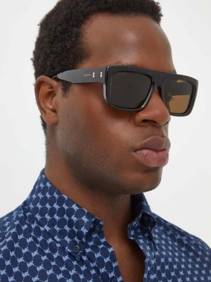 Gucci okulary przeciwsłoneczne męskie kolor brązowy GG1461S
