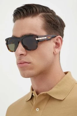 Gucci okulary przeciwsłoneczne męskie kolor brązowy GG1517S