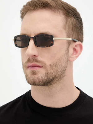 Gucci okulary przeciwsłoneczne męskie kolor brązowy GG1943S