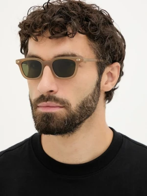 Gucci okulary przeciwsłoneczne męskie kolor brązowy GG1946S