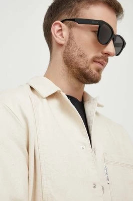 Gucci okulary przeciwsłoneczne męskie kolor czarny GG1430SK