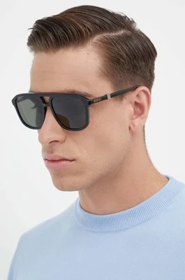 Gucci okulary przeciwsłoneczne męskie kolor czarny GG1494S